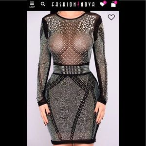 Fashion Nova Diamonds Dress XS